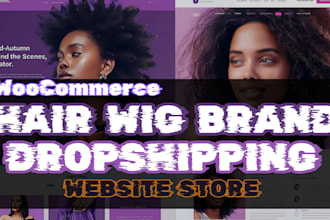 luxury hair wig brand website, wig website, hair extension via wordpress shopify