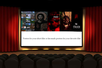 make a film poster or any poster for you