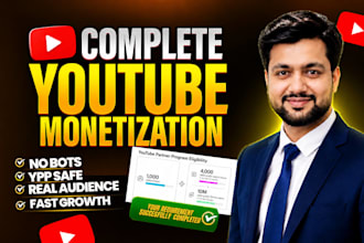 complete youtube monetization requirements with organic channel promotion