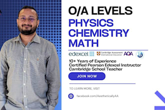 tutor o or a level physics or chemistry