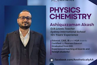 teach igcse or alevels physics and chemistry