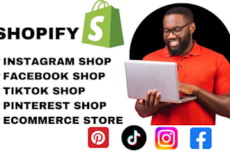set up instagram shop facebook shop pinterest shop and tiktok shop