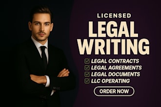 write legal contracts, agreements, nda, terms and conditions, privacy policy