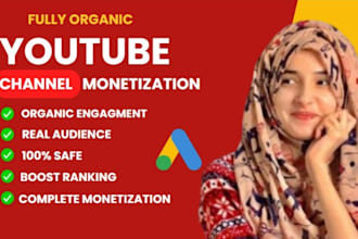 complete organic promotion for youtube monetization