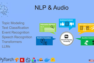 build custom nlp, audio, chatbot, llms solutions for your business