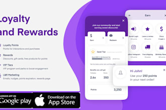 develop loyalty apps, reward based app,  discount app, referral program app