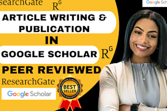 write and publish a peer reviewed research article in google scholar journal