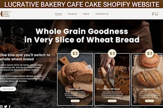 design bakery shopify store bakery website pasteries shopify store