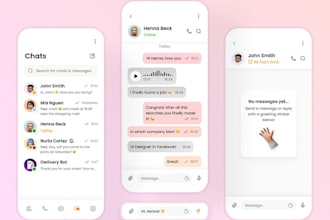 develop chatting app, texting app, messaging app, conversation app