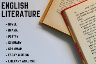 assist you in english literature and linguistics