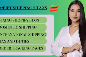 do shopify shipping and tax set up