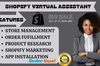 shopify virtual assistant shopify store manager, shopify marketing for shopify