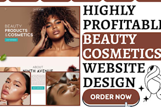 design beauty shopify store skincare store cosmetics skincare spa beauty website