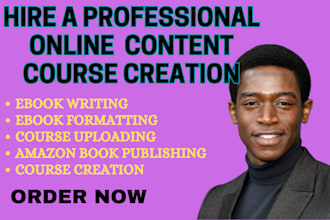 write online course content for any subject
