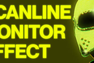 do a scanline monitor effect edit