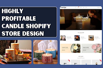 design candle shopify store candle website lighting store candle dropshipping