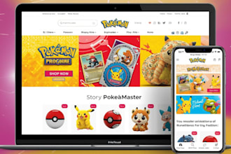build a stunning pokemon tcg, psa, sgc trading card shopify website, tcg website