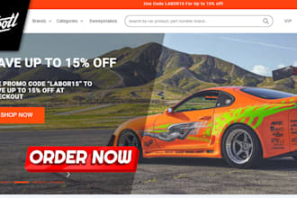 design responsive automotive website car repair, car detailing, servicing websit
