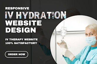 design iv hydration website, iv therapy website, redesign iv hydration website