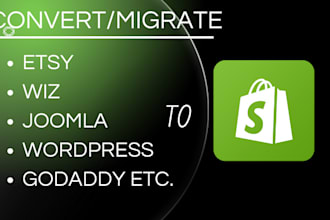 migrate shopify to wordpress or wordpress to shopify