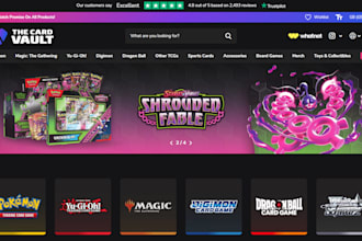 design stunning pokemon ecommerce website trading card store pokeman tcg website