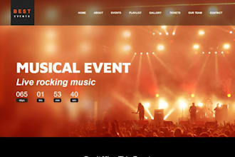 build, design conference website ,event website ,ticket website ,event planning