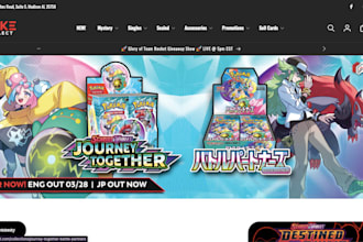 design pokemon ecommerce website pokemon card store pokemon trading card website