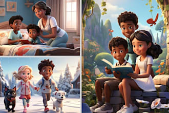 create 3d picture book for kids