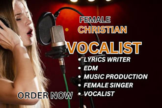 be  vocalist lyrics writer christian song songwriter as a female gospel singer