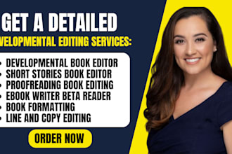 provide expert developmental book editing line structural editing for your story