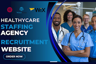 build a custom healthcare staffing website with job board and ats integration