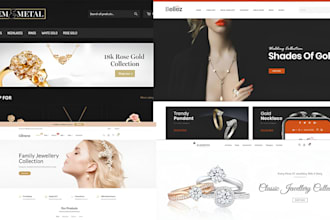 design  jewelry shopify store jewelry website jewelry store design