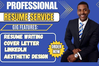 write and upgrade your resume, CV, cover letter and optimize linkedin