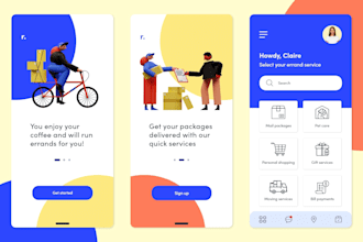 develop running errands app, odds job app, task based marketplace app, job app