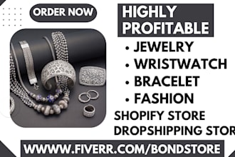 design wristwatch shopify website jewelry bracelet fashion cufflinks store
