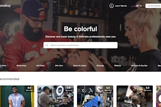 build adaptive barbershop website hair salon nail salon with booking appointment