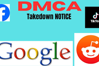 remove takedown content from google,facebook,instagram,tiktok,reddit under dmca