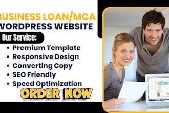 design professional business loan website mca website business loan website