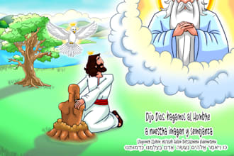create illustrations and covers for christian books