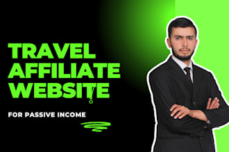 create automated travel affiliate website for passive income