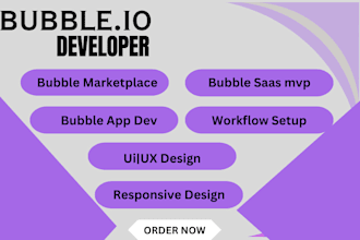 develop bubble io bubble marketplace bubble saas mvp bubble app bubble website