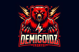 make different devil bear mascot logo design with express delivery