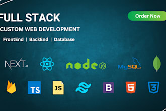 do custom web development in next, react, node, tailwind