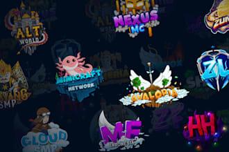 make an interesting minecraft server logo