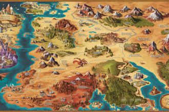 make fantasy map or any world map art for you