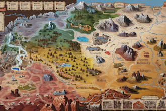 create a high quality digital fantasy map and dnd map