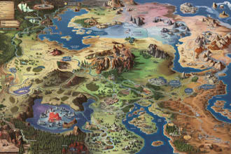 draw a professional fantasy map for you