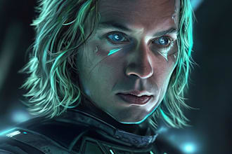 create star wars and sci fi illustration