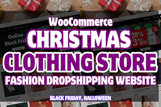 christmas clothing website store, christmas fashion store, via wordpress shopify