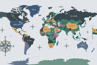 design a map or a site plan vector illustration